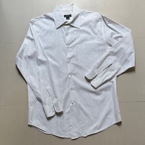 Off White Dress Shirt by Harold Powell with paisley pattern